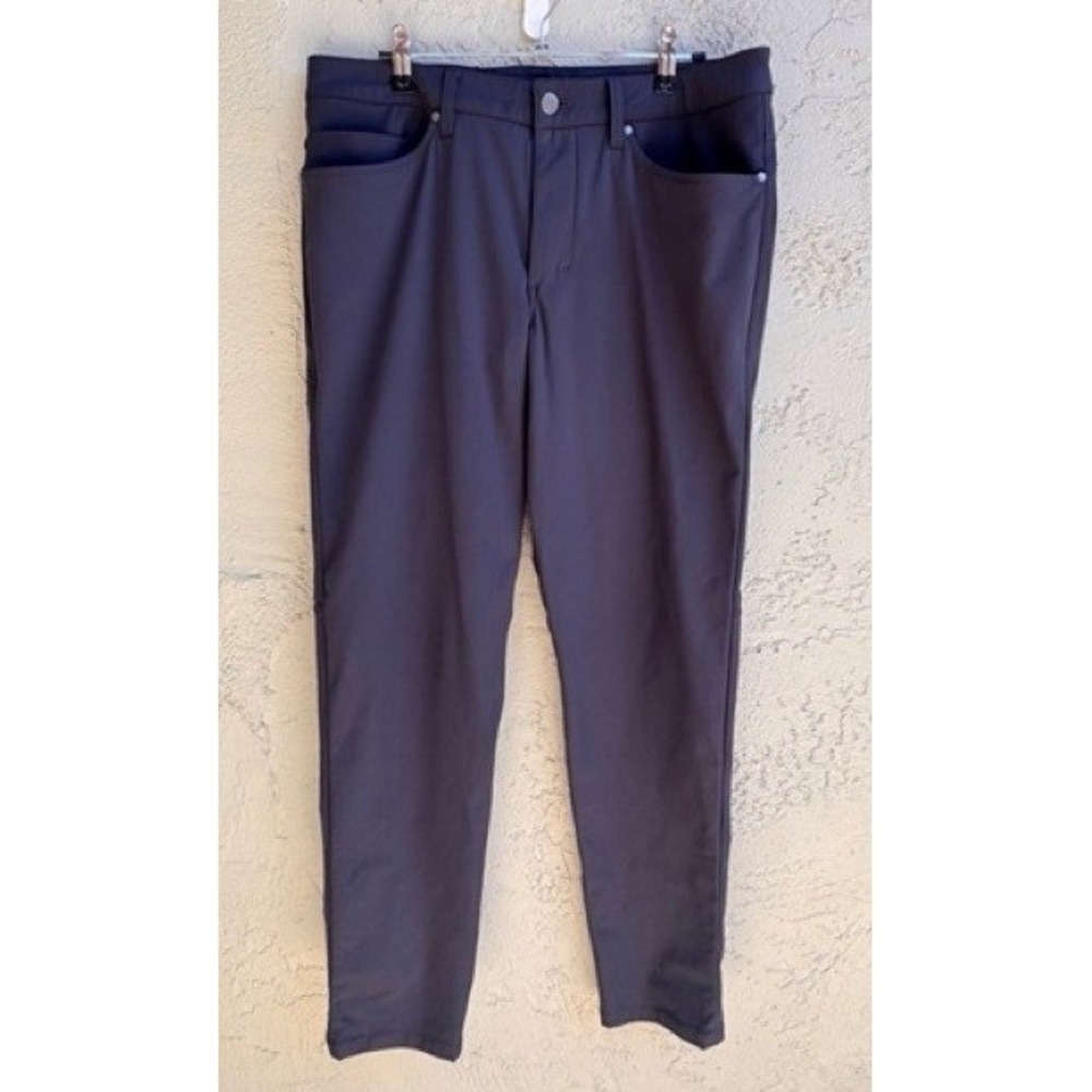 Lululemon Mens Dark Gray ABC Slim Chino Pants SZ 32 Gorpcore Casual Minimalist